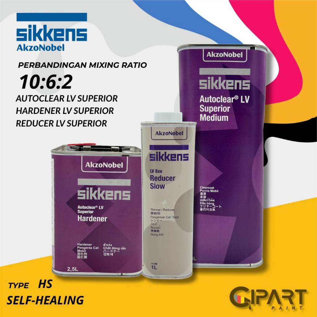 Sikkens Autoclear LV Superior Repack Clear Coat Varnish PU 2K High Glossy Self Healing Clearcoat