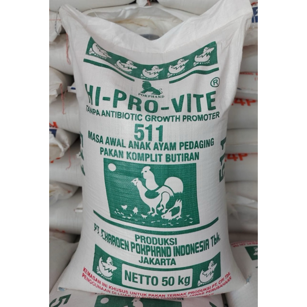 511 JAKARTA ORIGINAL FORMULA REPACK 1/2KG | Pakan Ayam Broiler 511 Jakarta Original Formula Protein 