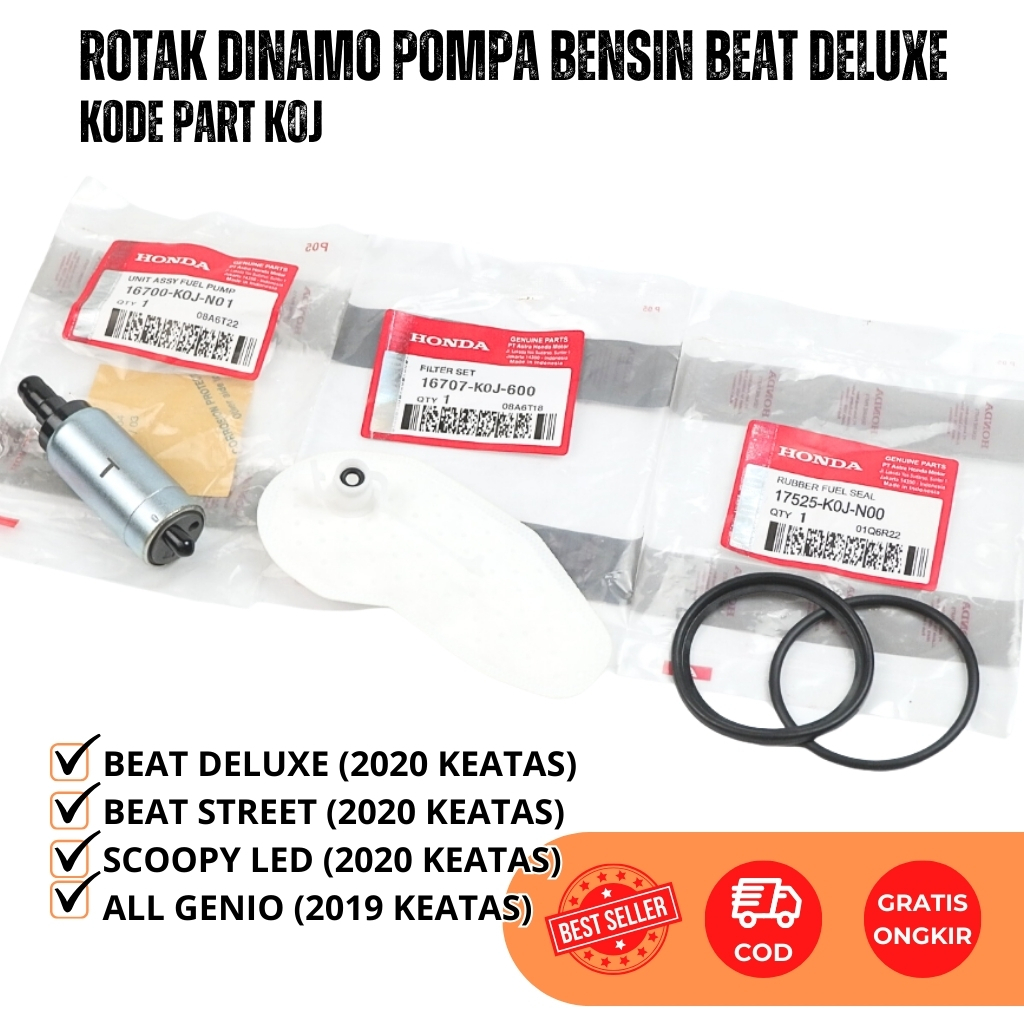 Paket Rotak Dinamo Fuel Pump Beat New Deluxe - Genio - Scoopy New Led - Rotak Pompa Bensin Beat Stre