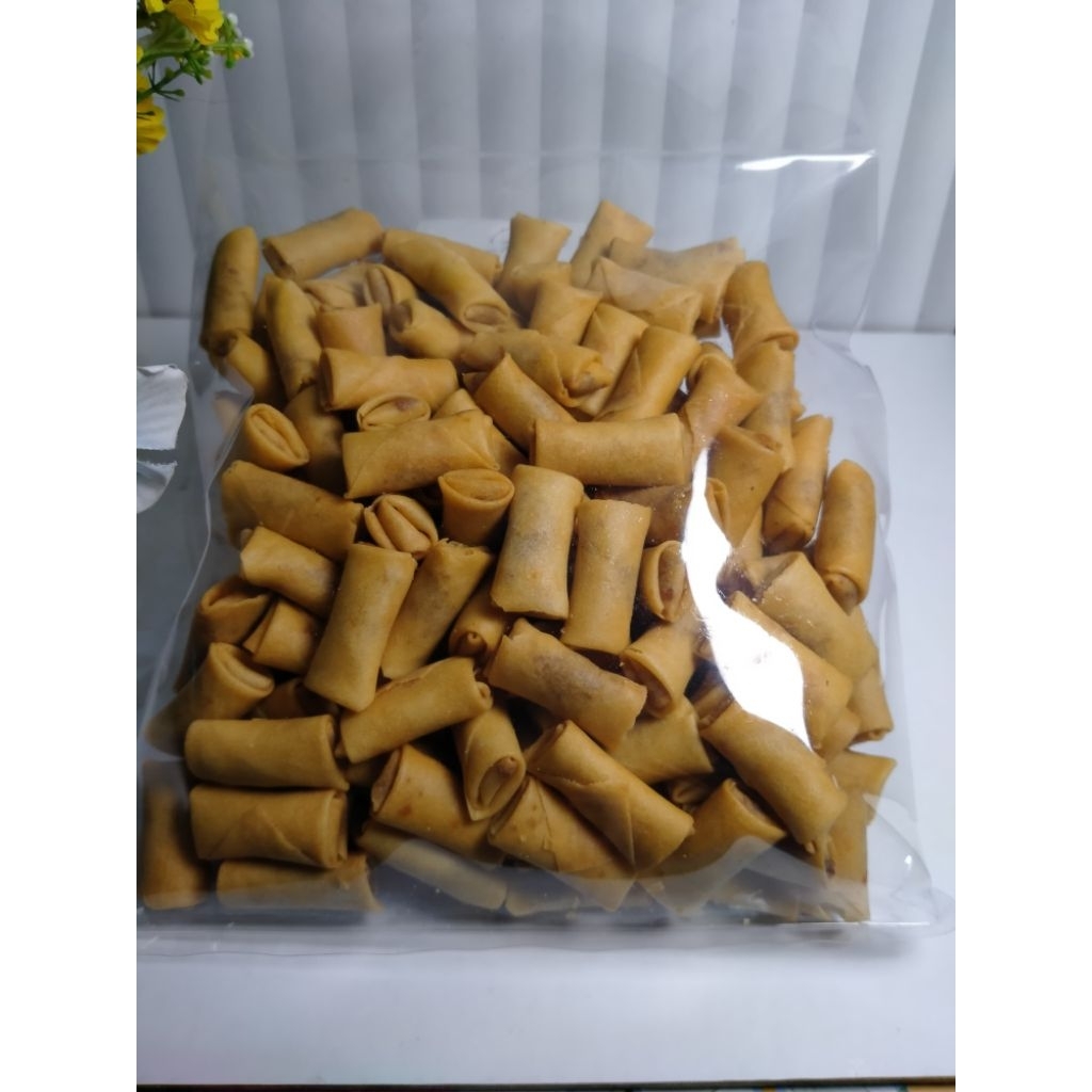 SPRING ROLL PEDAS SNACK LEBARAN KEMASAN 500GR