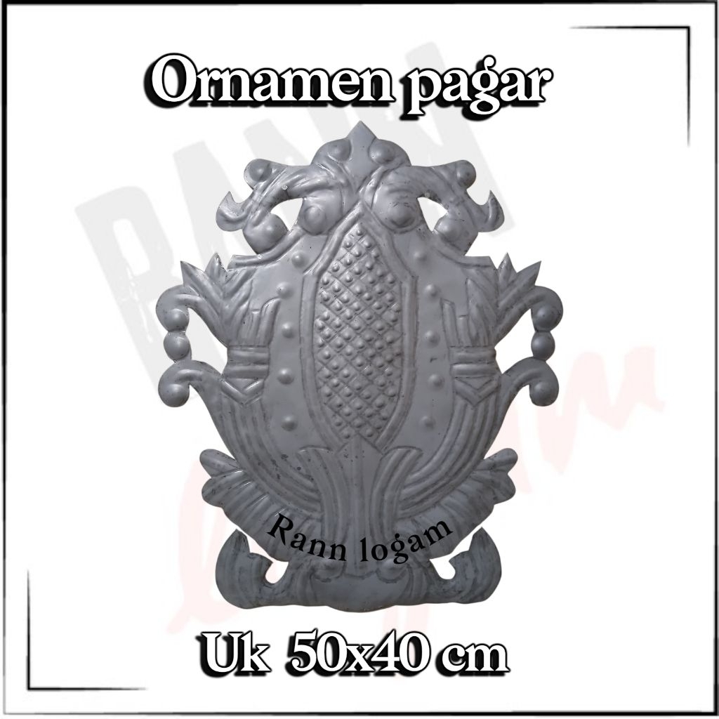 Ornamen pagar besi Uk50x40 || Ornamen Klasik || Pagar tempa