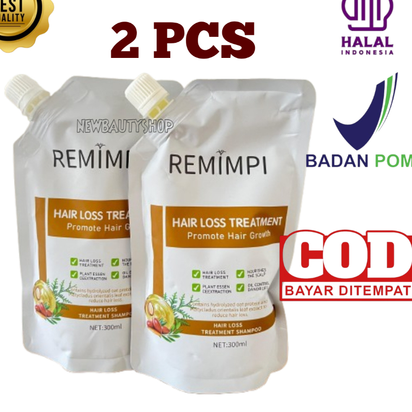 Shampo Rambut Rontok penumbuh rambut remimpi bpom original