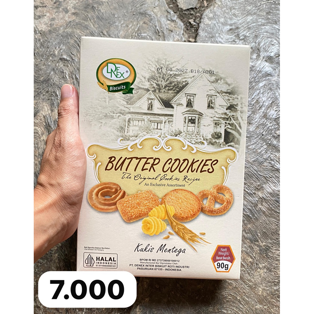 denex butter cookies box