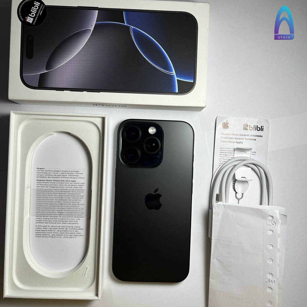 iPhone 16 Pro 512gb Garansi Blibli/GDN