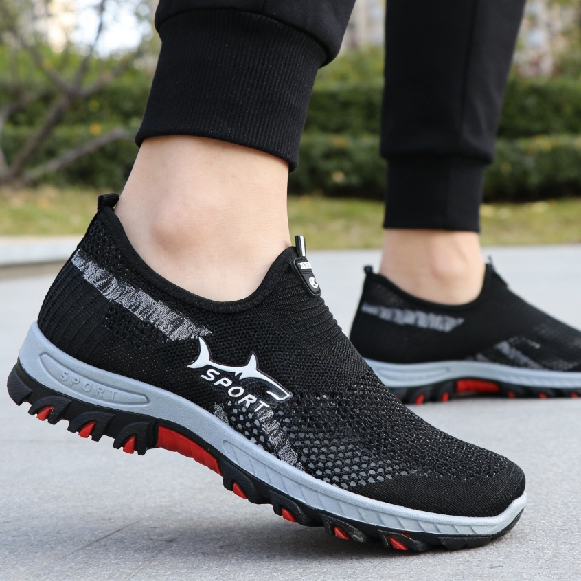 Slip On pria Sepatu Hiking Pria Outdoor Shoes Sepatu Gunung Slip On Olahraga Casual Import