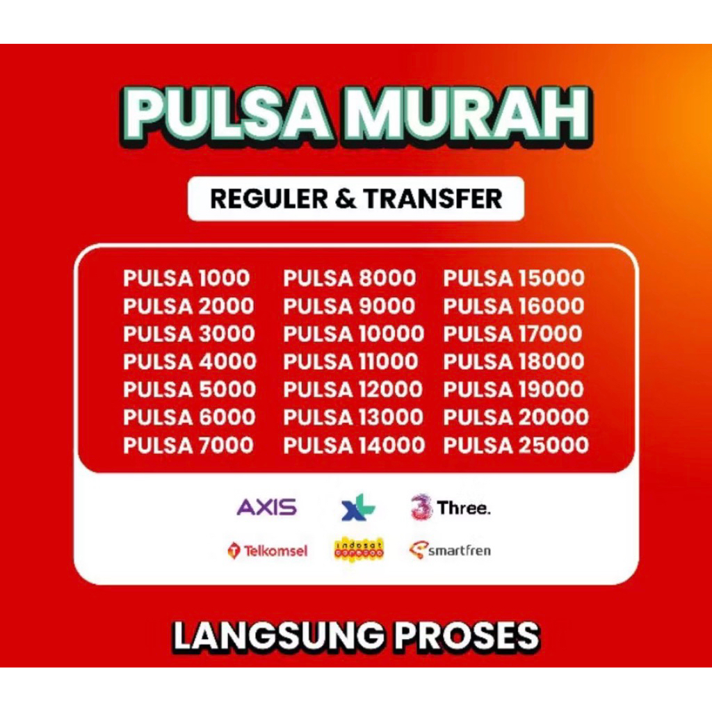 Top Up Pulsa Termurah