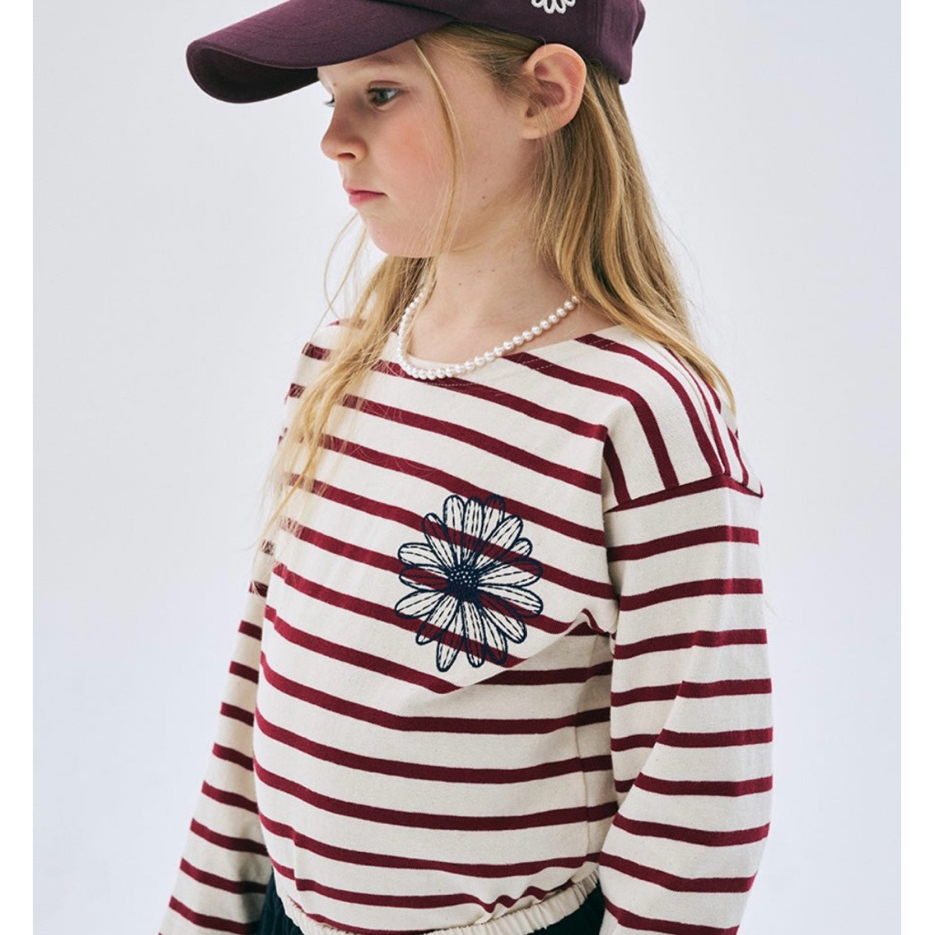 (NEW ITEM) Mardi Mercredi Les Petits : Tshirt Long Sleeve Stripe