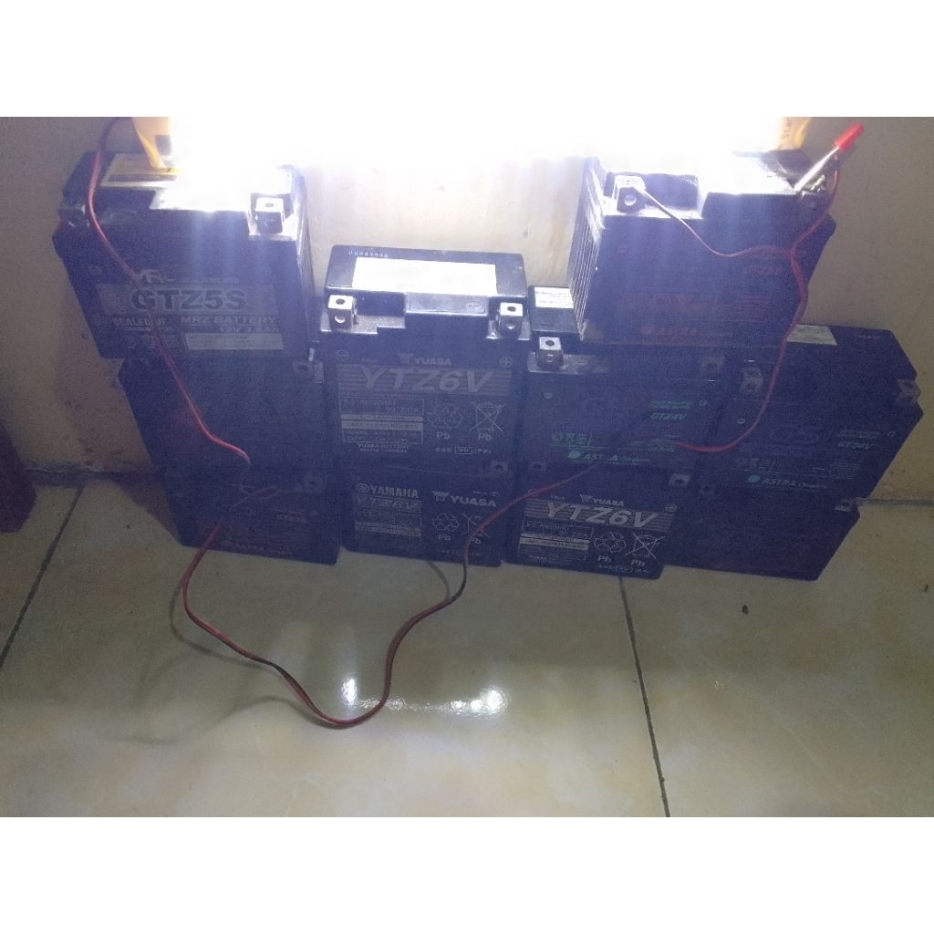 aki bekas buat lampu emergency