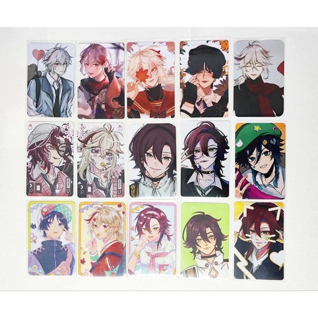 Genshin Impact Photocard Fanmerch Kazuha Wanderer Heizou Venti