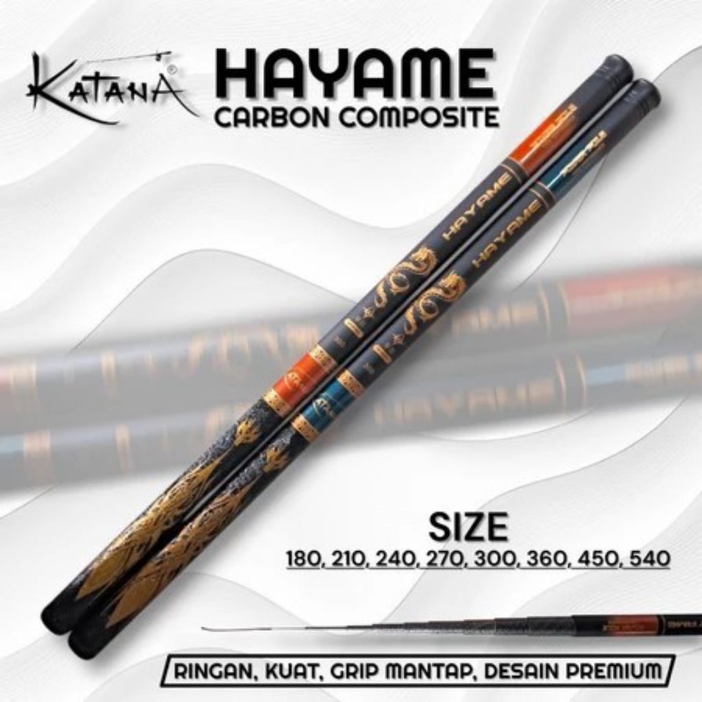 joran pancing tegek ruas pendek katana hayame murah laris semarang original