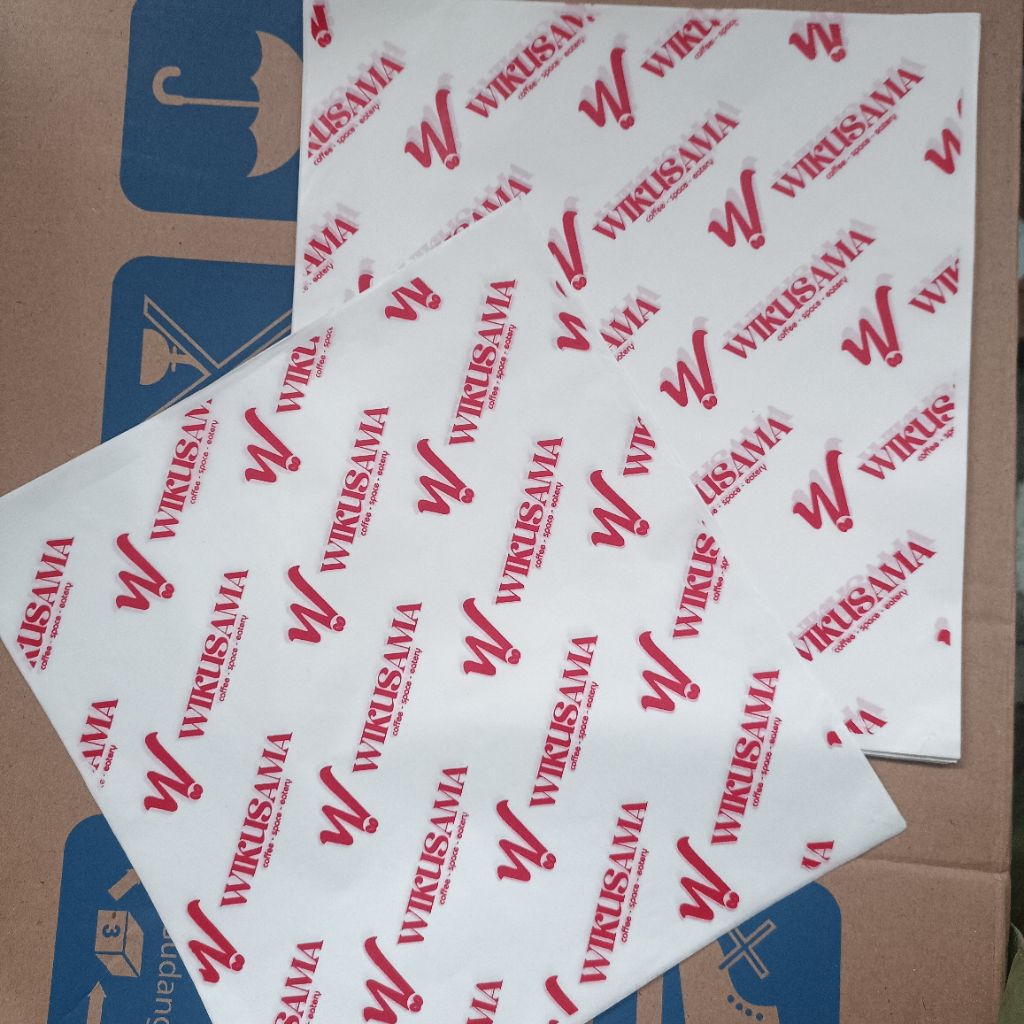 Kertas Nasi KFC + Sablon , ukuran 25 x 27