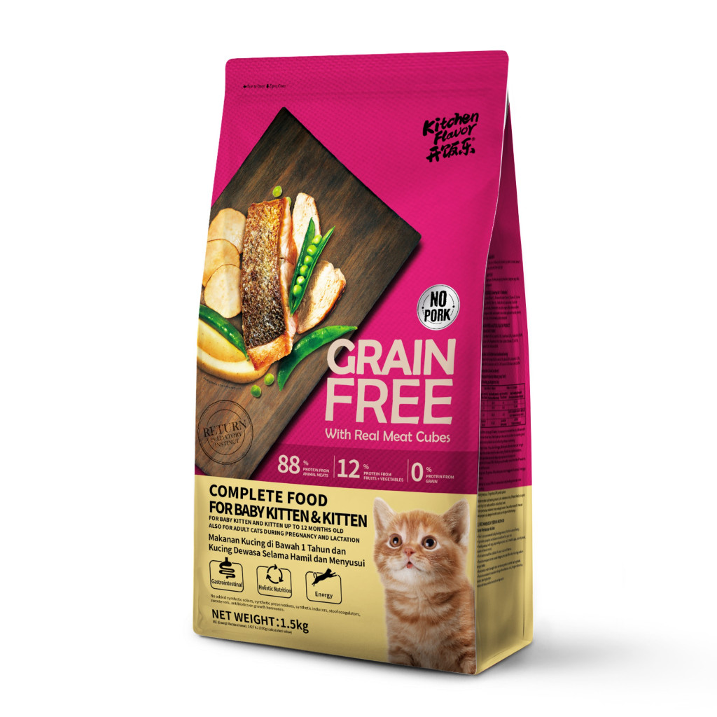 Kitchen Flavor Grain Free Baby Kitten & Kitten Cat Food