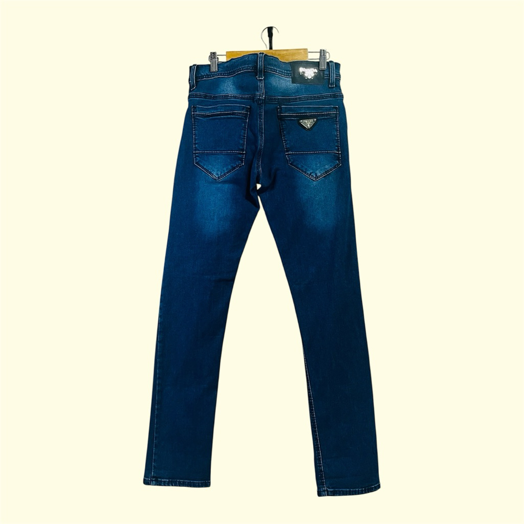 Celana Jeans Prada Milano Washed Blue