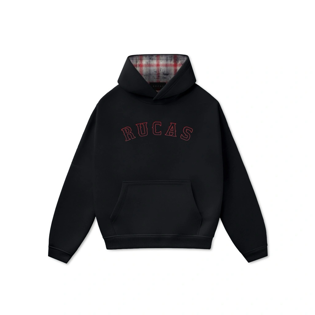 100% Original - Rucas - Reversible Hoodie Flannel Red XXL