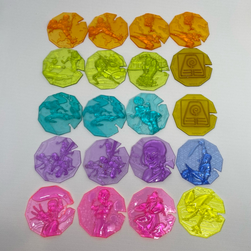 Tazos Avatar The Legend of Aang Chiki 2007 Transparan