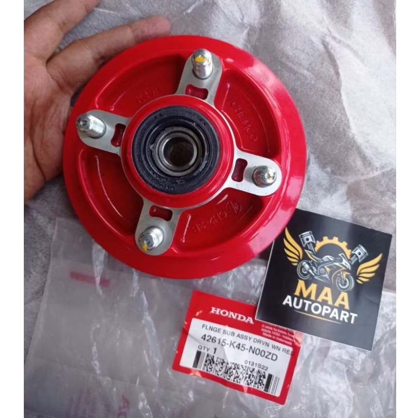 Flange Sub Assy Driven Nap Dudukan Gear Gir Belakang CB150R CB 150R CBR150R CBR 150R Red Merah 42615