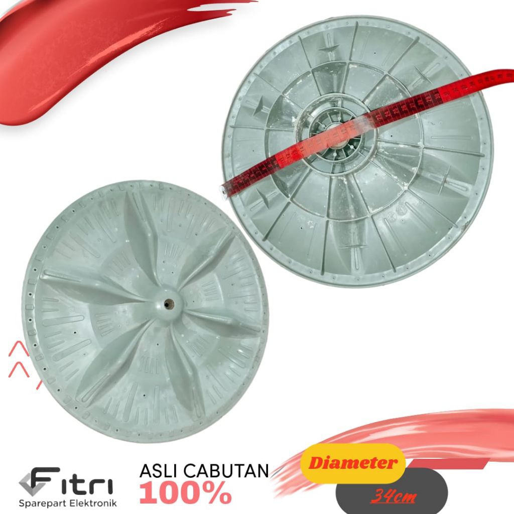 PULSATOR MESIN CUCI 2 TABUNG ORIGINAL SECOND CABUTAN– BALING / KIPAS MESIN CUCI ASLI CABUTAN BEKAS