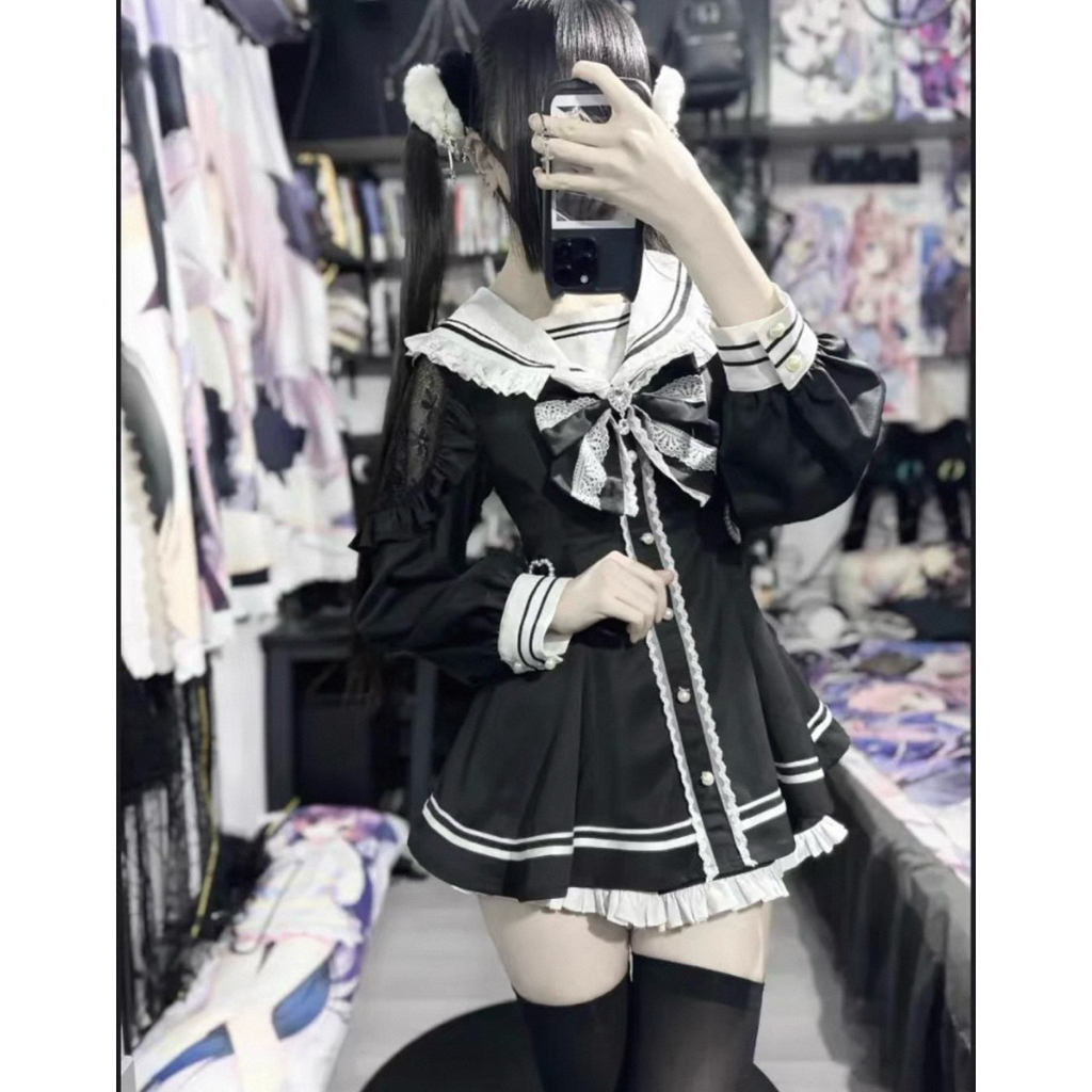 [Readystock] kawaii Japanese sailor Jirai kei set