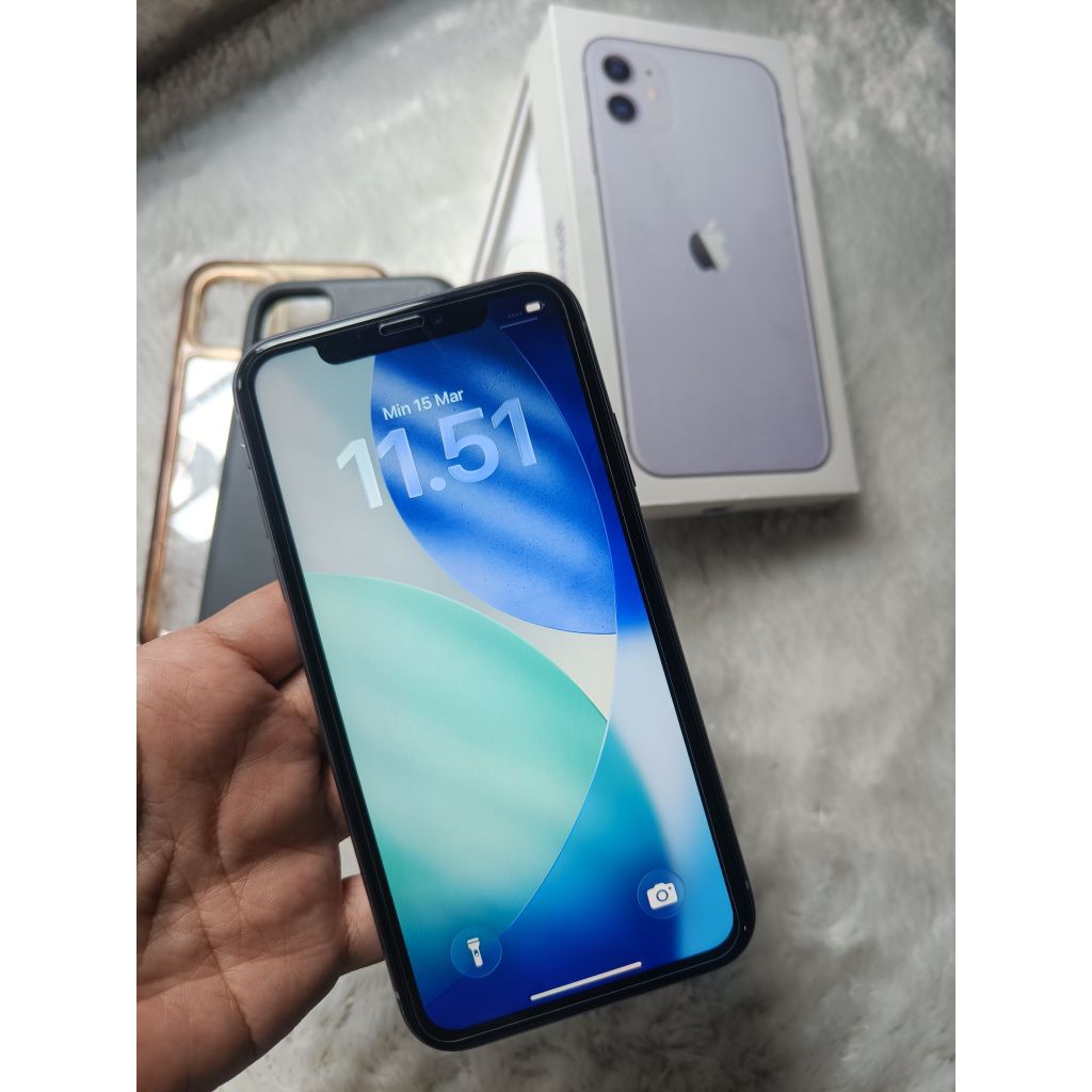 IPHONE 11 EX IBOX 64GB MULUS NOMINUS FULLSET UNGU