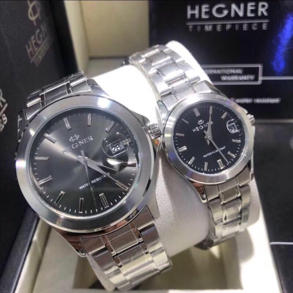 JAM TANGAN COUPLE HEGNER 223G-1 - 223L-1 / HW 223G-1 - 223L-1 / HEGNER 223 RANTAI [ORIGINAL]