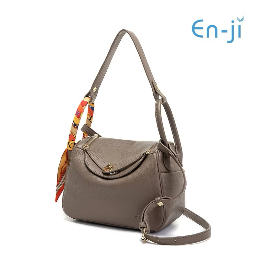 preloved enji shoulder bag, taupe