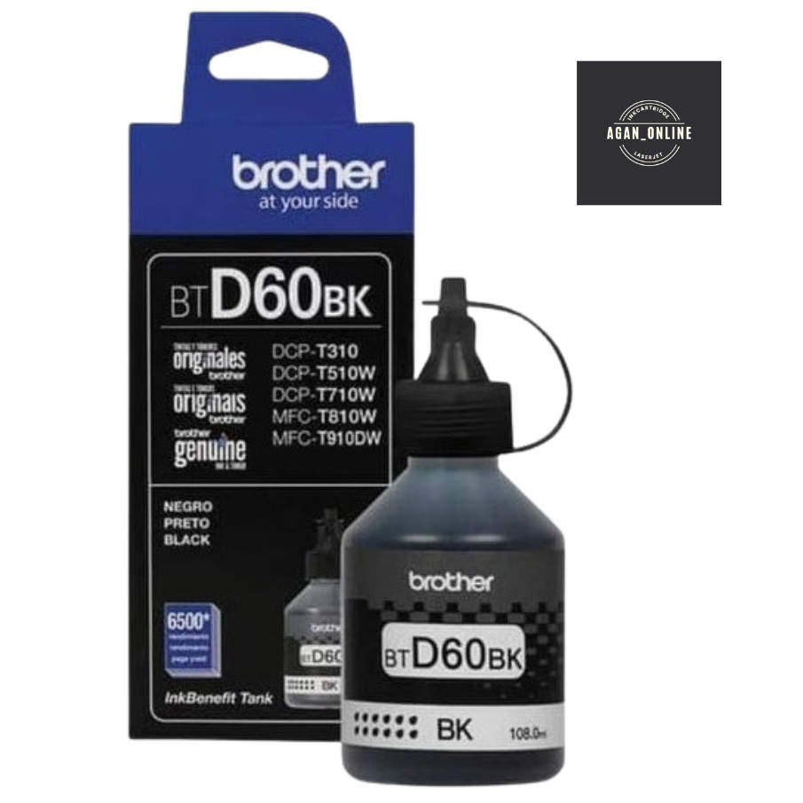 TINTA BROTHER D60Bk TINTA REFILL DCP-T220 T420W T720DW