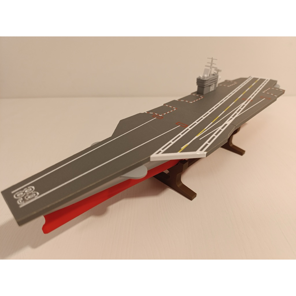 Miniatur Kapal Induk USS Nimitz Aircraft Carrier 3D Print Model Kapal Perang Militer Amerika Pajanga