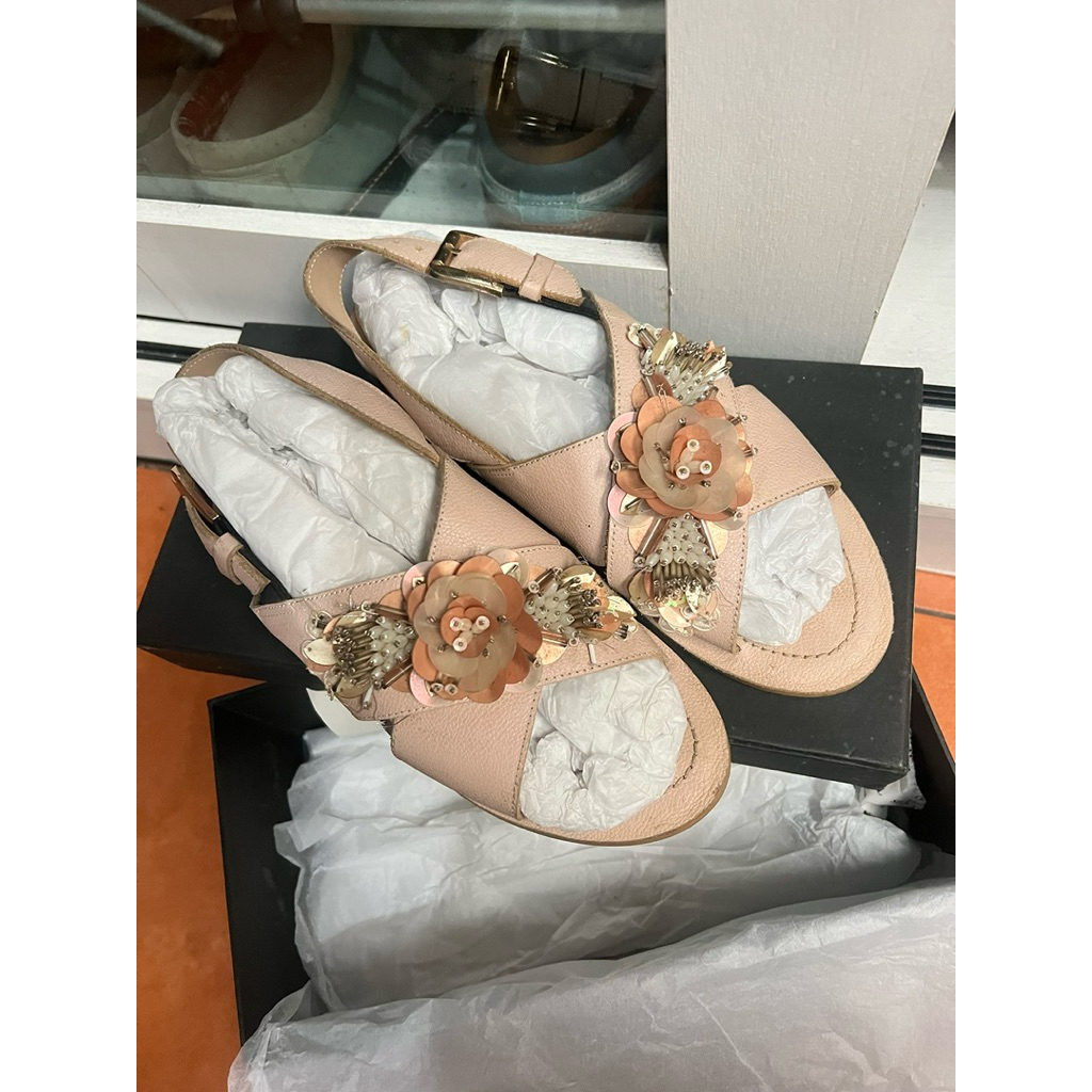 Sepatu Pvra Cavva Heels Nude