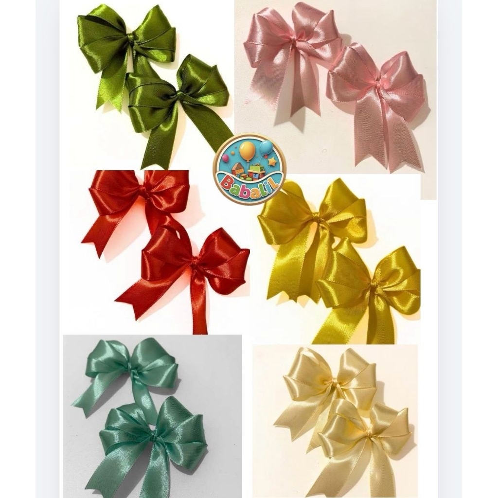 Pita Hampers Parsel WARNA LENGKAP / Pita Jadi Hias Souvenir Parcel Pita Instan Hijau gold pink biru 