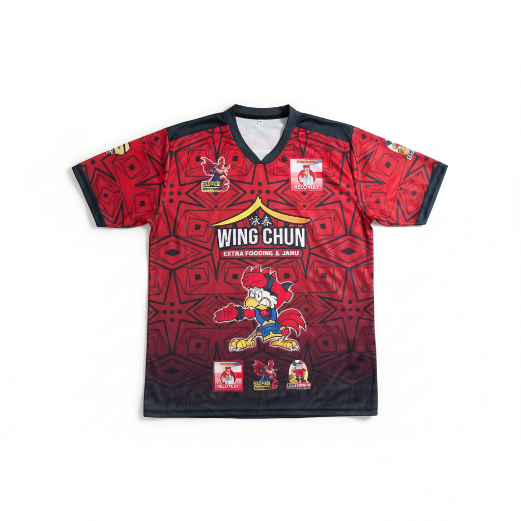 JERSEY WING CHUN (FREE 1 TOPLES WING CHUN) - Kaos Jersey untuk Para Botoh dan Wing Chun untuk Extraf