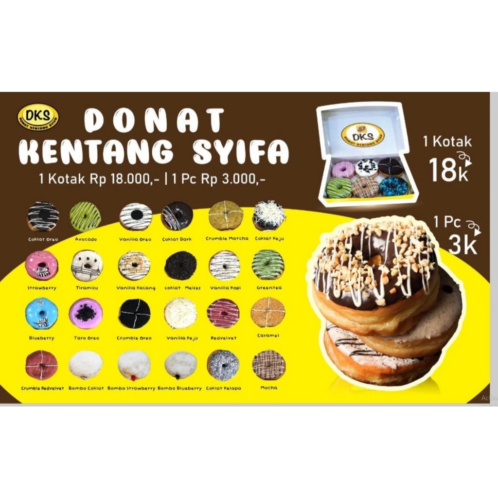 Donat Kentang Syifa Medan | Donat Kentang Enak 1 Box Isi 6
