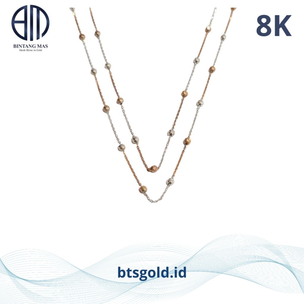 Kalung Emas Siem Rossi Variasi 2 Layer | 8K