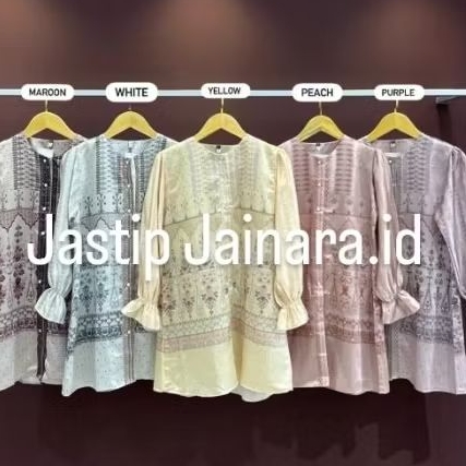 Tissa Tunik VanillaHijab /  Tissa Blouse Series Vanilla Hijab / Jastip Vanilla Hijab