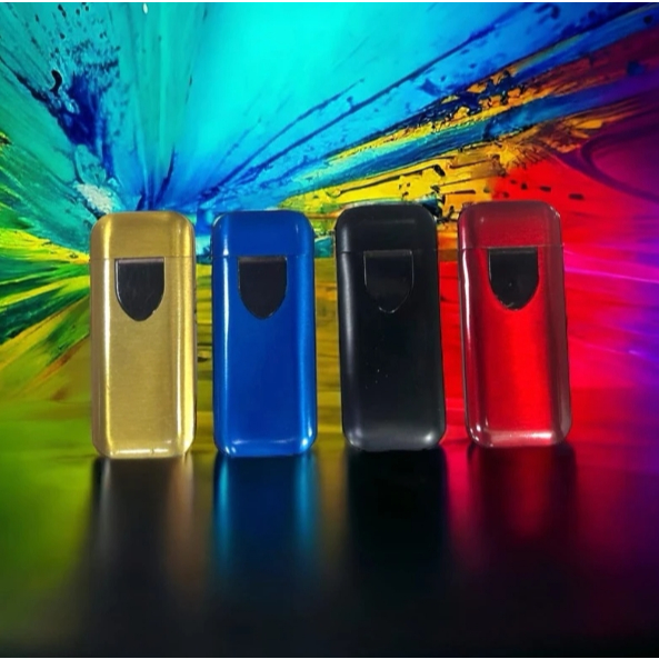 Korek Api Elektrik Cas Usb Anti Angin Finger Print WD861 Free Casan By Elektrikinian