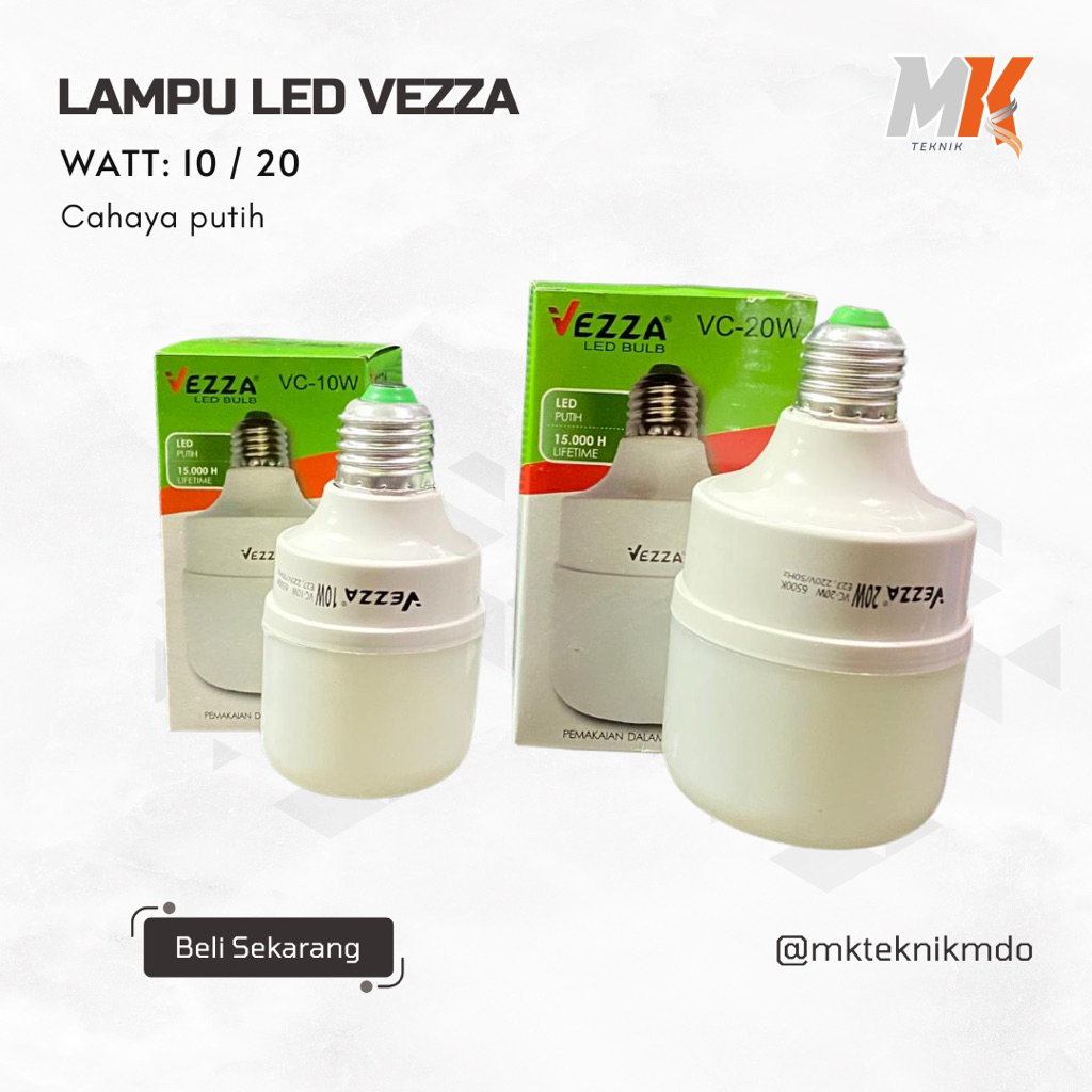 LAMPU LED 10 WATT VEZZA  20 WATT VEZZA / BOLA LAMPU 10 WATT 20 WATT