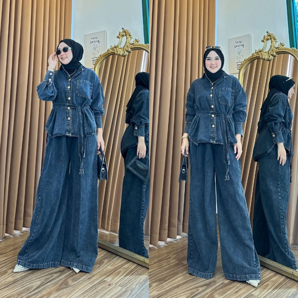 Oneset Viral/Setelan Viral/Setcel Viral/One Set Jeans Viral/Setcel Jumbo/Oneset Jumbo/One Set Jeans 