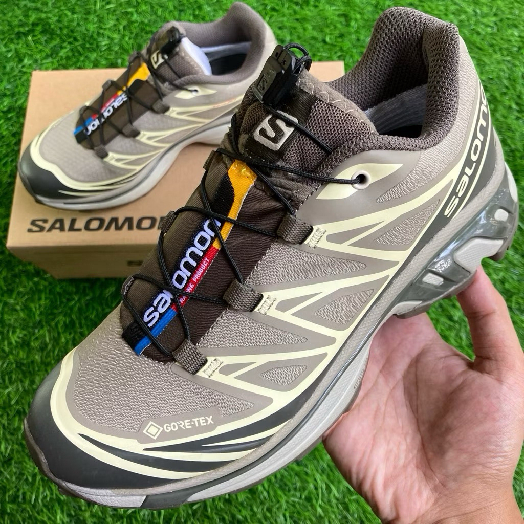 SALOMON XT-6 Vintage Khaki GORETEX sneakers shoes