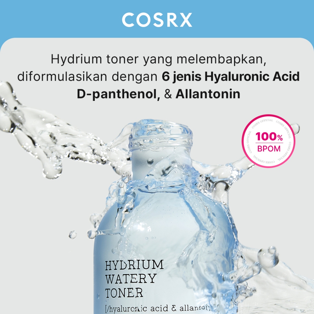 COSRX Hydrium Watery Toner Skin Care - 150 ML (Toner Untuk Kulit Kering)