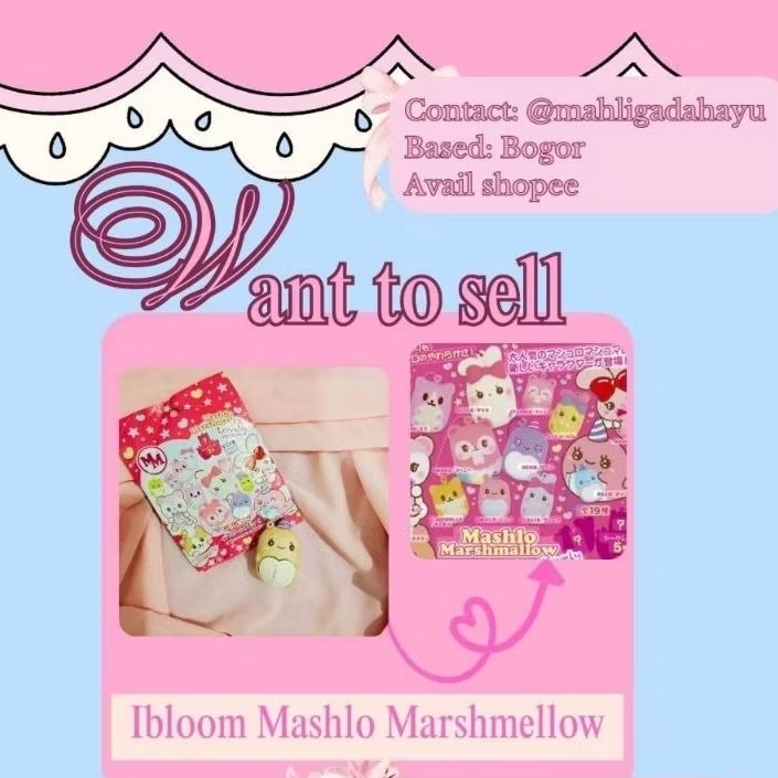 Ibloom mashlo marshmellow squishy