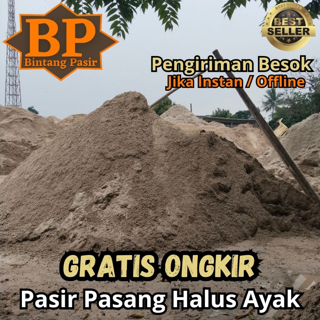 Pasir Plester Dinding / Pasir Pasang Ayak Halus