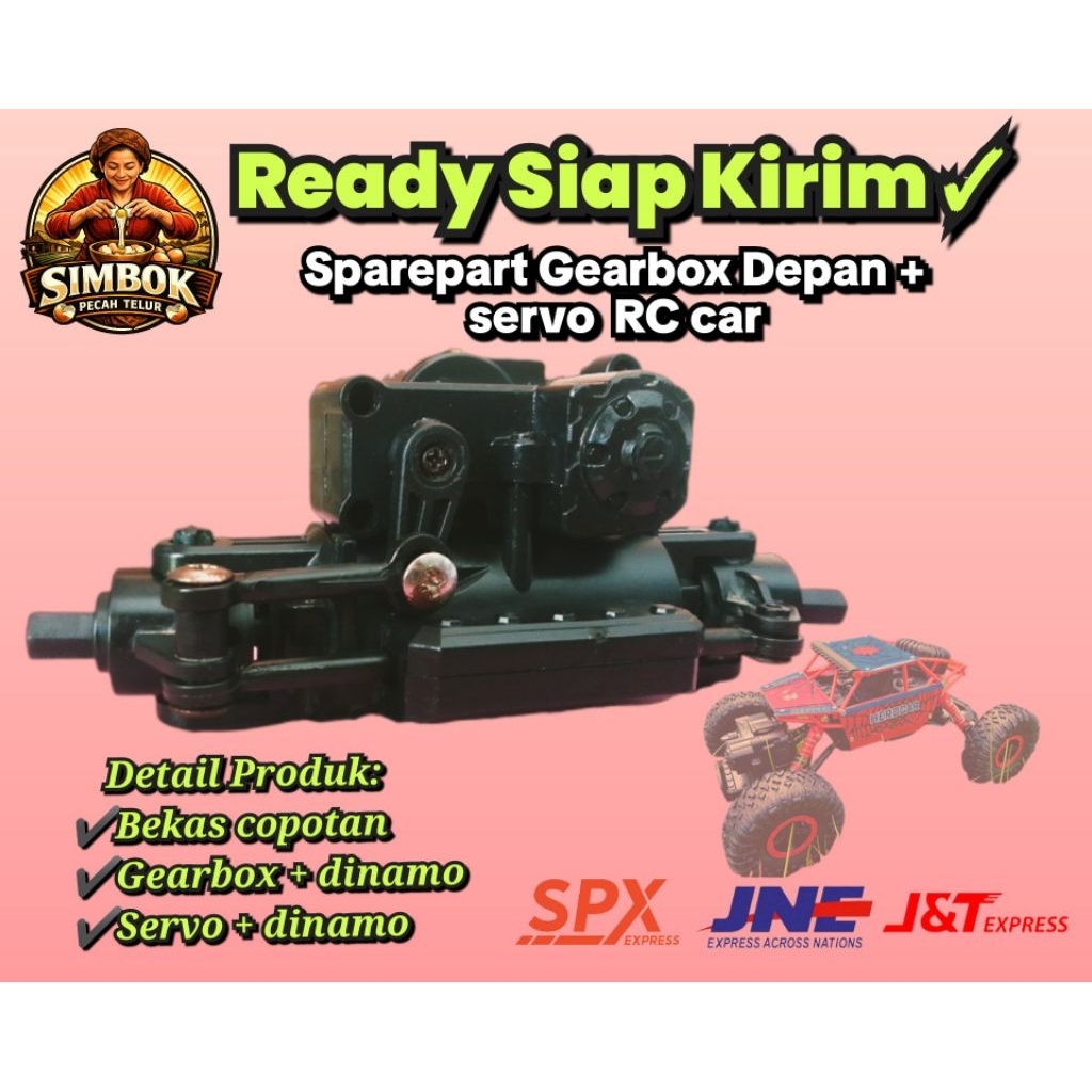 Gearbox Rc car Sparepart Gearbox Depan dan Belakang