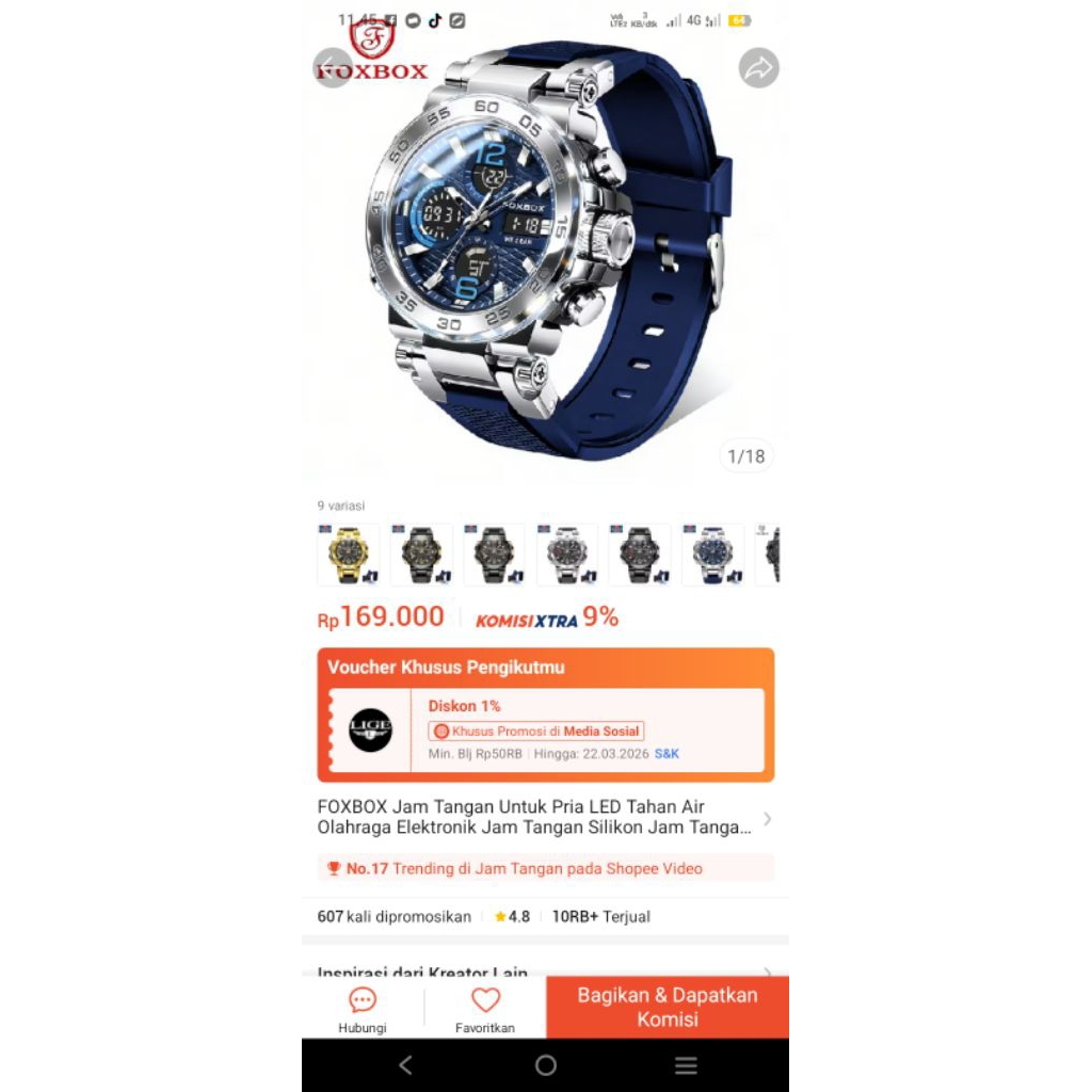 CURREN Jam Tangan Pria 8442 dengan Tampilan Analog dan Tahan Air