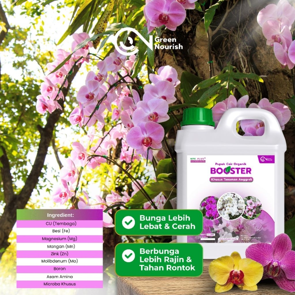 Pupuk cair organik khusus untuk bunga anggrek1liter