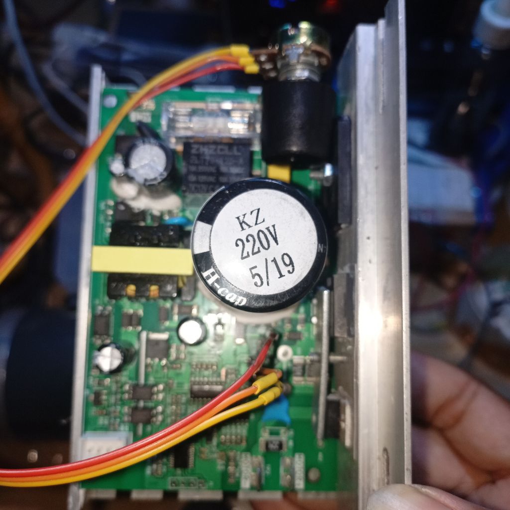 awas contoh perbaikan mesin modul PCB treadmill error jadi manual