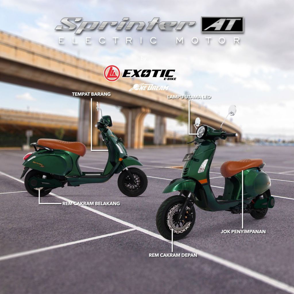 MOTOR LISTRIK EXOTIC SPRINTER AT by PACIFIC