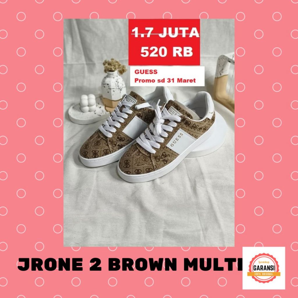 Sepatu sneakers wanita seri JRONE 2 Guess 100% original store
