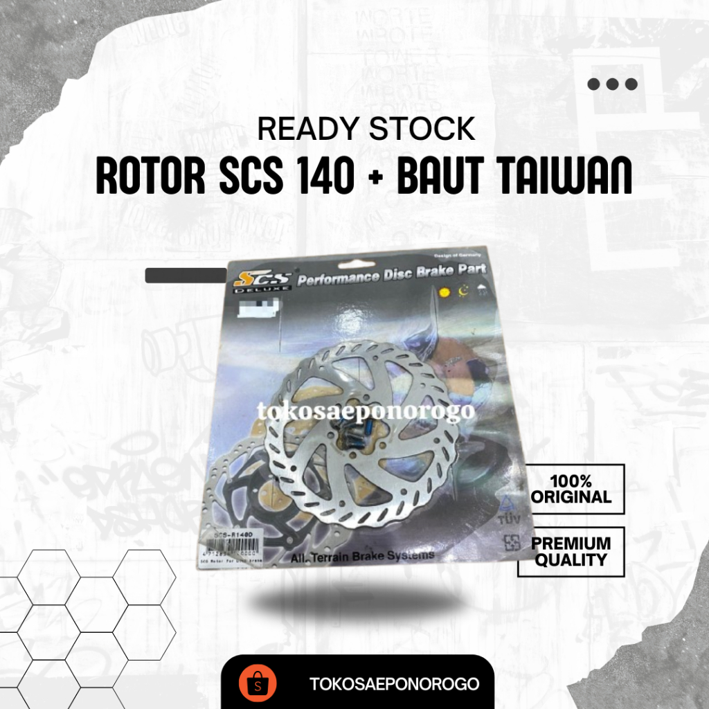 ROTOR SCS 140 + BAUT TAIWAN DISC BRAKE ROTOR SEPEDA 140MM