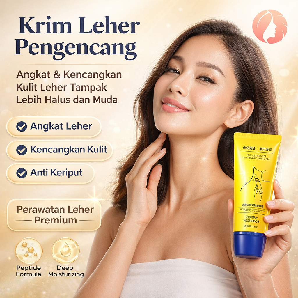 JUELREOU/ Krim Leher Anti-Penuaan / Krim Pemutih Leher / Krim Pengencang dan Peremajaan Leher / Krim
