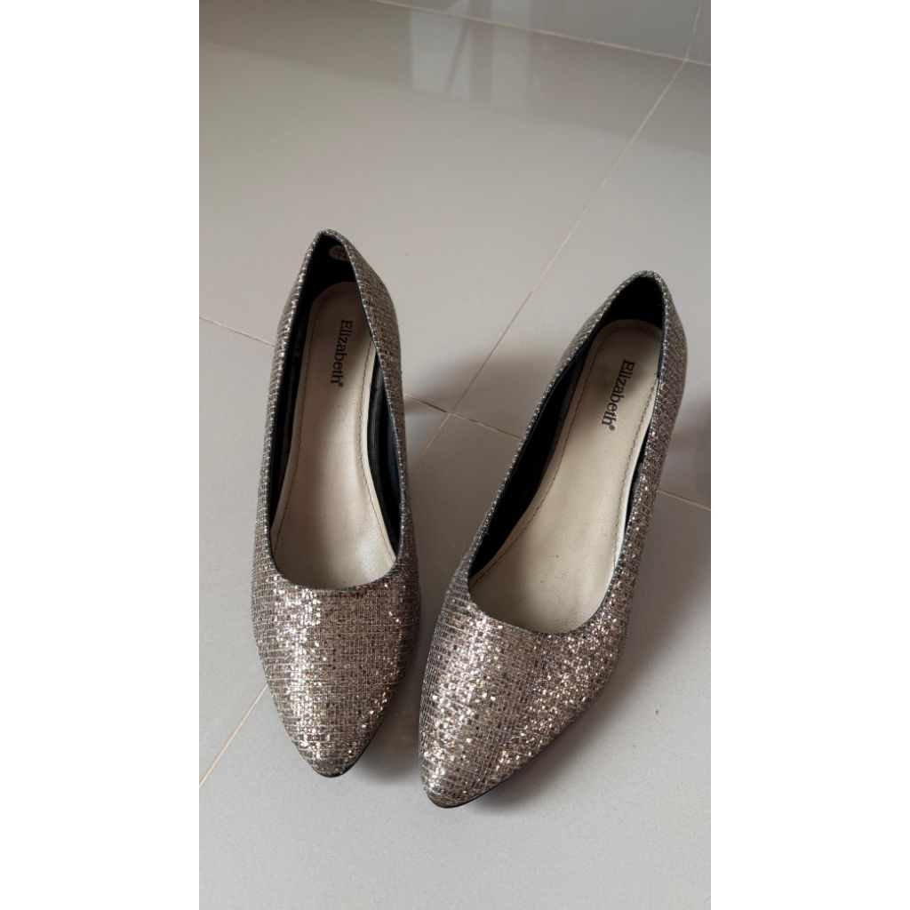 (PRELOVED) - SEPATU PESTA WANITA ELIZABETH HIGH HEELS