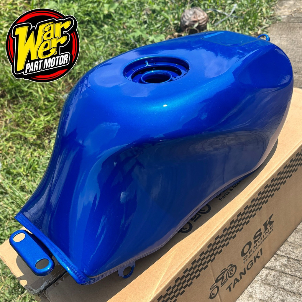 TANGKI NINJA RR NEW TANGKI NINJA RR OLD  BENSIN KAWASAKI NINJA RR OLD DAN NEW IMPORT BIRU